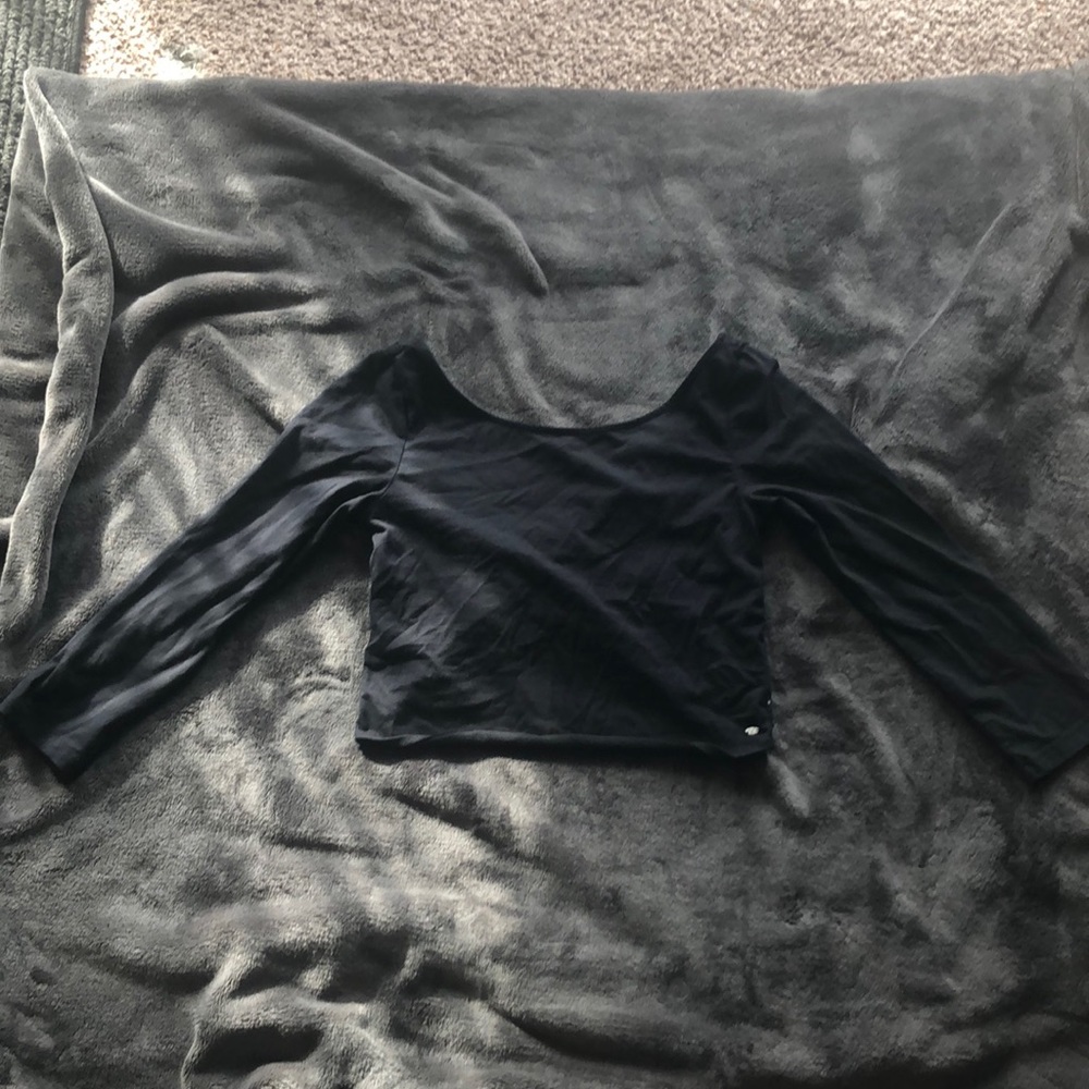 Crop top long sleeve shirt